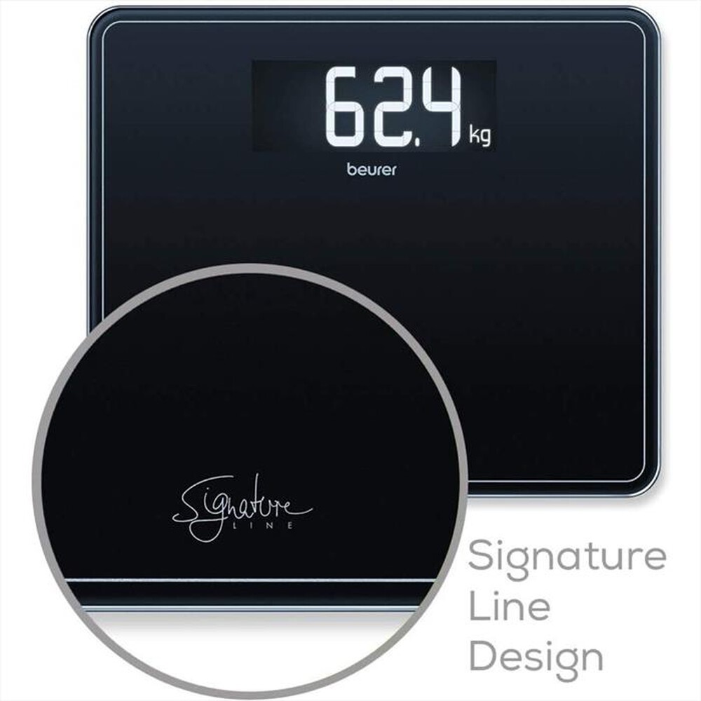 "BEURER - GS 410 Bilancia Pesapersone elettronica-Nero"