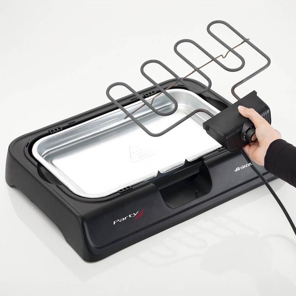 "ARIETE - 0723 Party Grill Barbecue Elettrico 2000W-Nero"