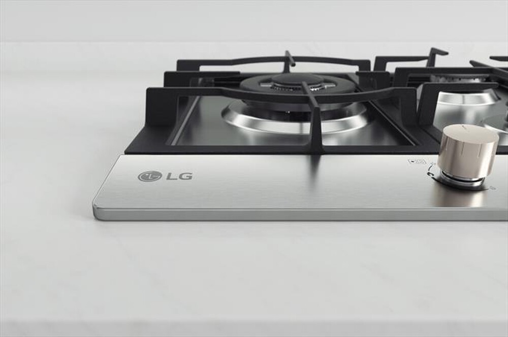 "LG - Piano cottura a gas CBGZ3016S 75 cm-Inox"