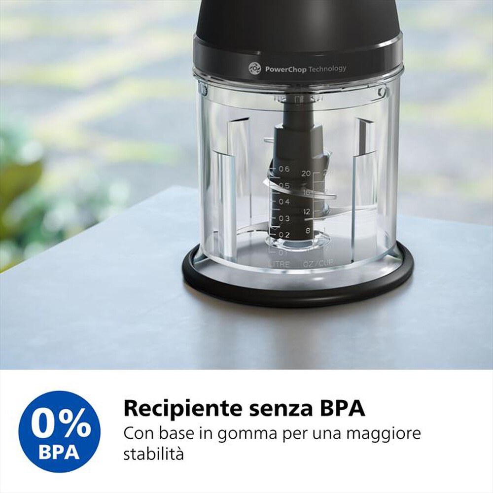 Immagine del prodotto PHILIPS - Tritatutto SERIE 3000 HR1501/00-Nero