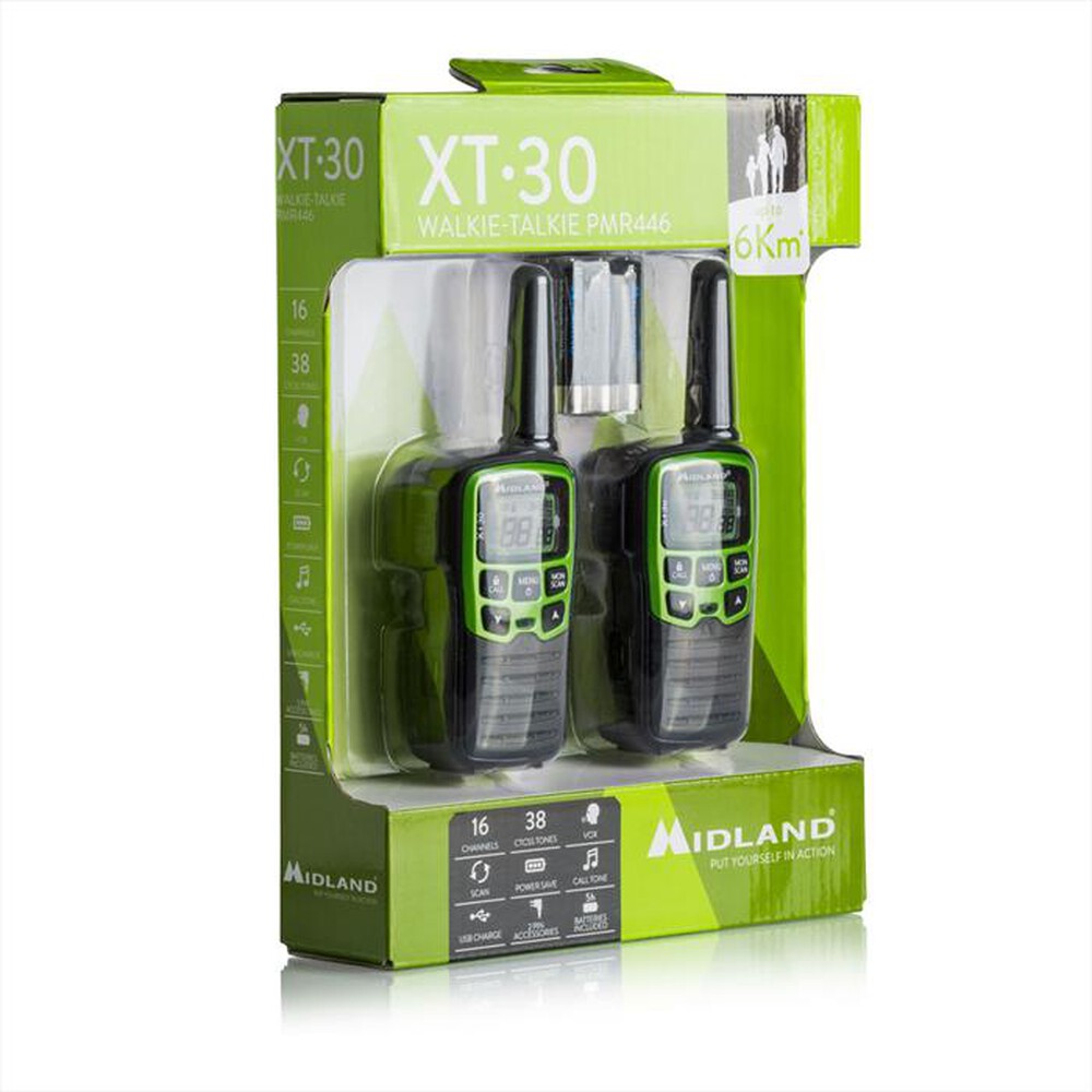 "MIDLAND - XT-30-Nero/Verde"