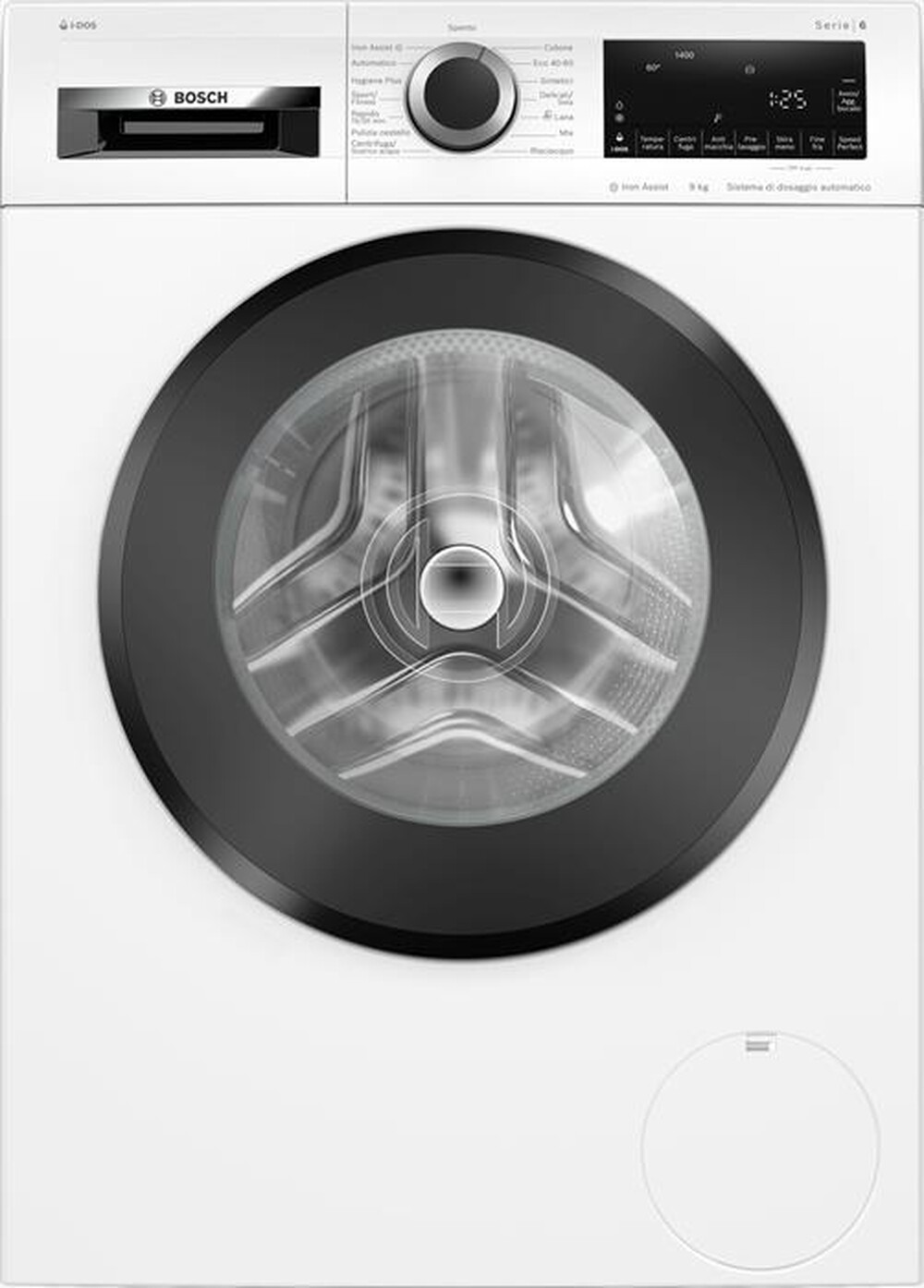 "BOSCH - Lavatrice WGG244F0II SERIE 6 9 Kg Classe A-Bianco"
