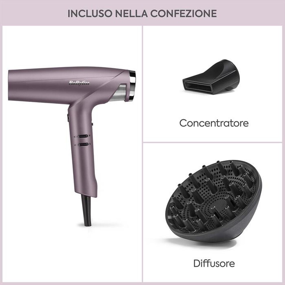 Immagine del prodotto BABYLISS - Asciugacapelli Futura D6051DE-GLICINE/SILVER