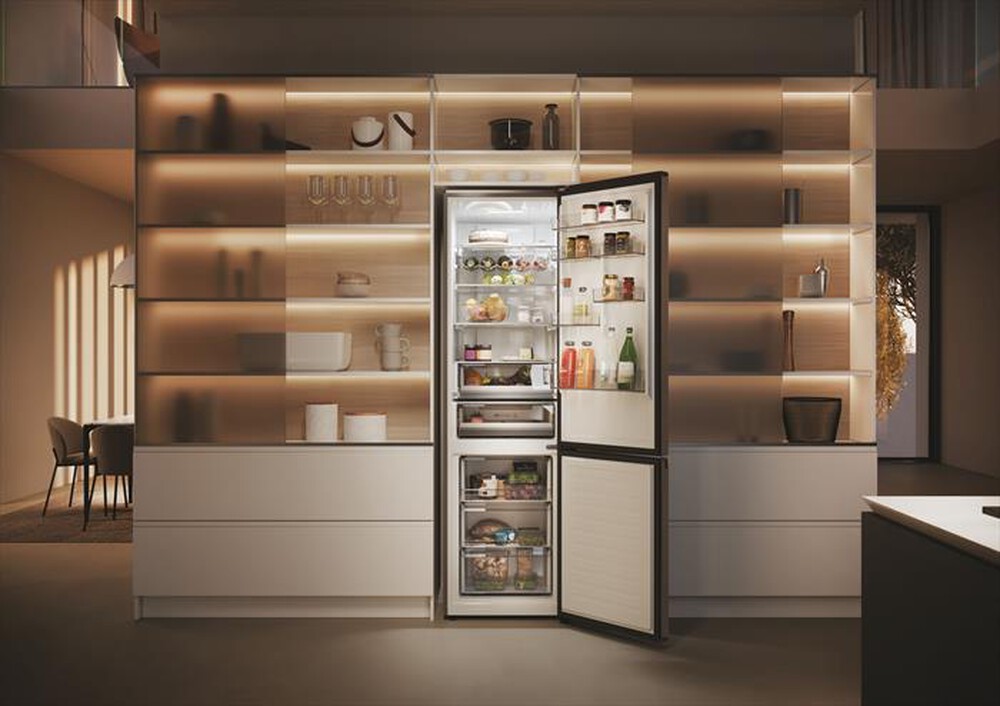 Immagine del prodotto HAIER - Frigorifero combinato HTR3518ENMX Classe C 406 lt-Nero