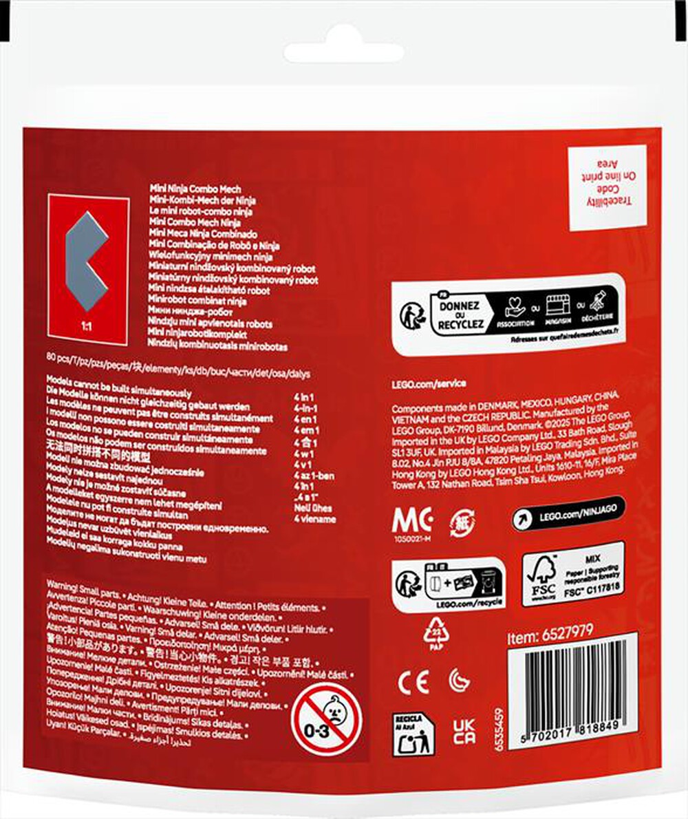 Immagine del prodotto LEGO - RECRUITMENT BAGS Mini Combo Mech Ninja 30699