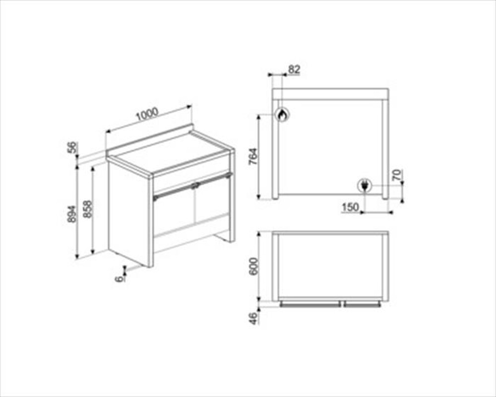 Immagine del prodotto SMEG - Cucina a gas A2PY-81 Classe A