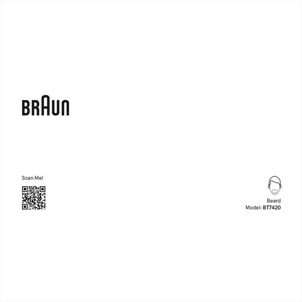 "BRAUN - Regolabarba BT7420-Black / Spc Grey"
