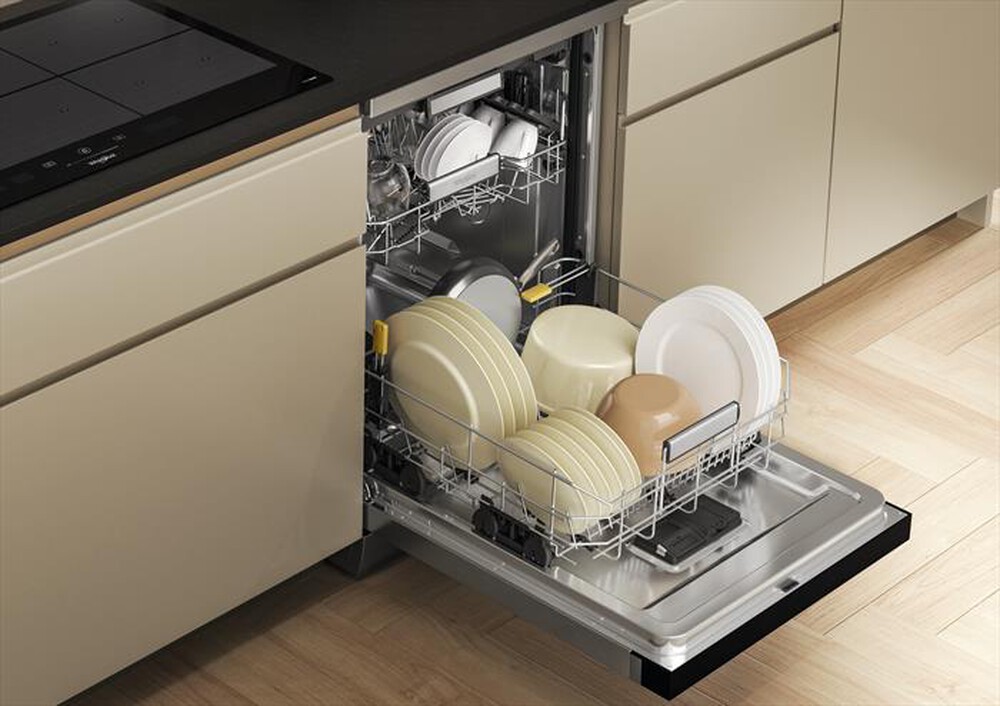"WHIRLPOOL - Lavastoviglie MAXISPACE W7F HS51 X Classe B 15 cop-Stainless steel"