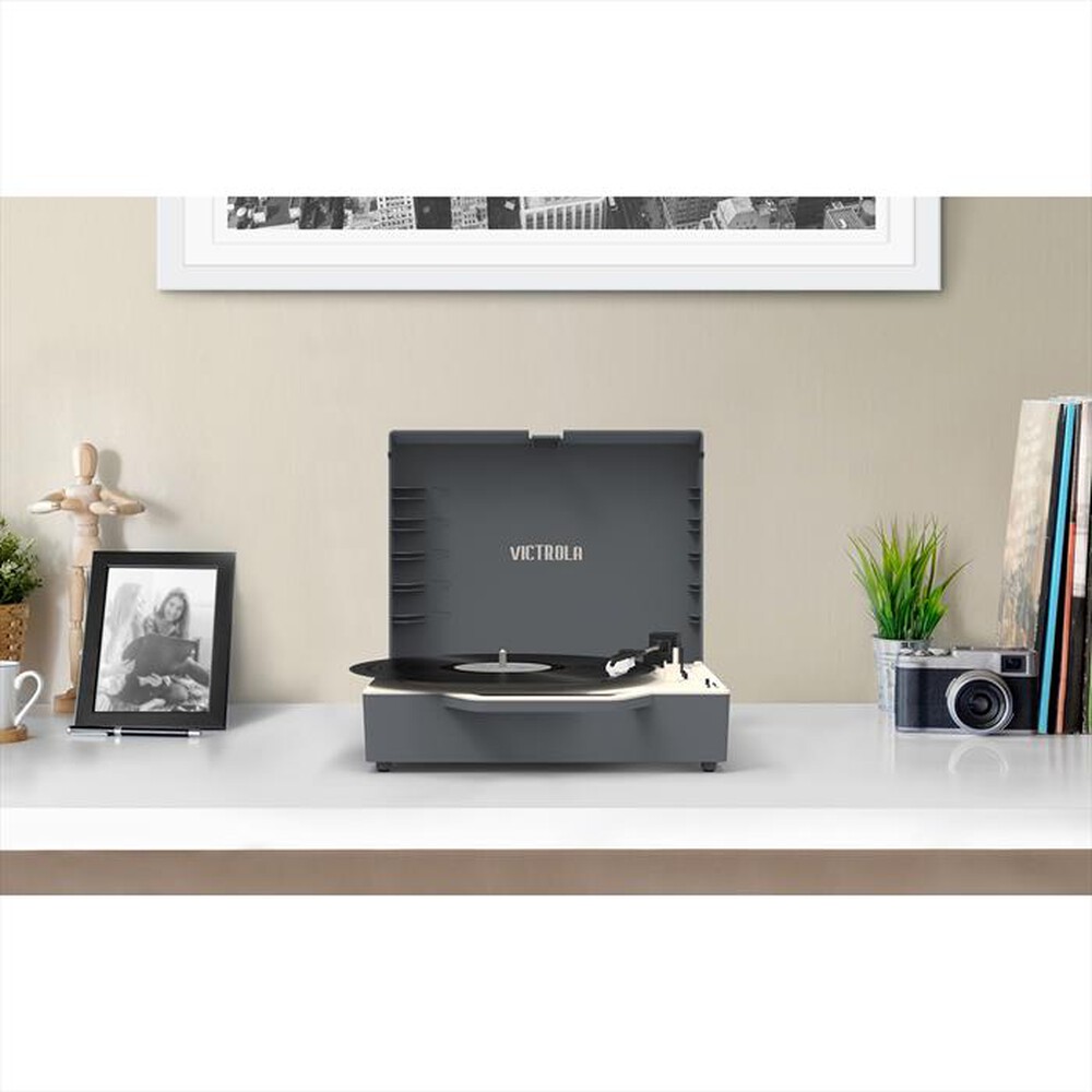 "VICTROLA - Piatto giradischi RE-SPIN-Grigio"