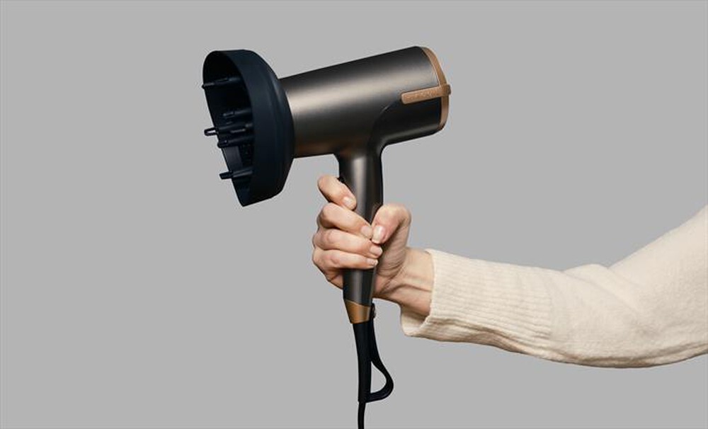 "REMINGTON - Asciugacapelli D6077-grigio/bronzo"