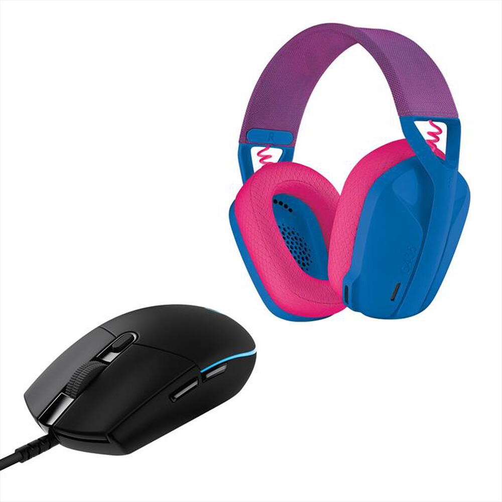 "LOGITECH - Cuffie gaming G435 LIGHTSPEED-Bianco/Nero"