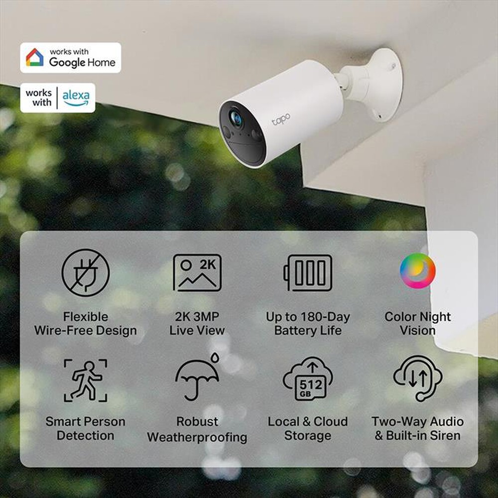 "TP-LINK - TC82 IP CAMERA ESTERNA A BATTERIA"
