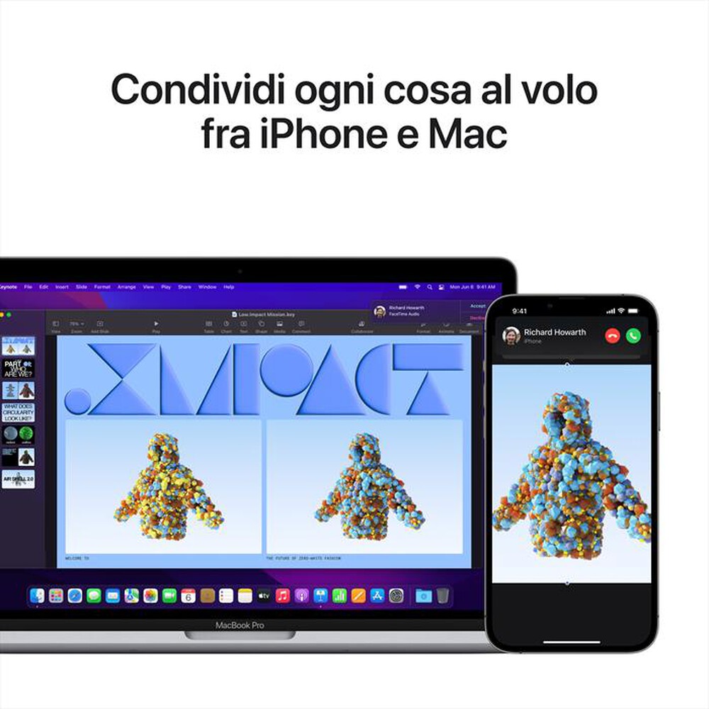 Immagine del prodotto APPLE - MacBook Pro 13" M2 8-coreCPU 10-coreGPU 512GB SSD-Grigio Siderale