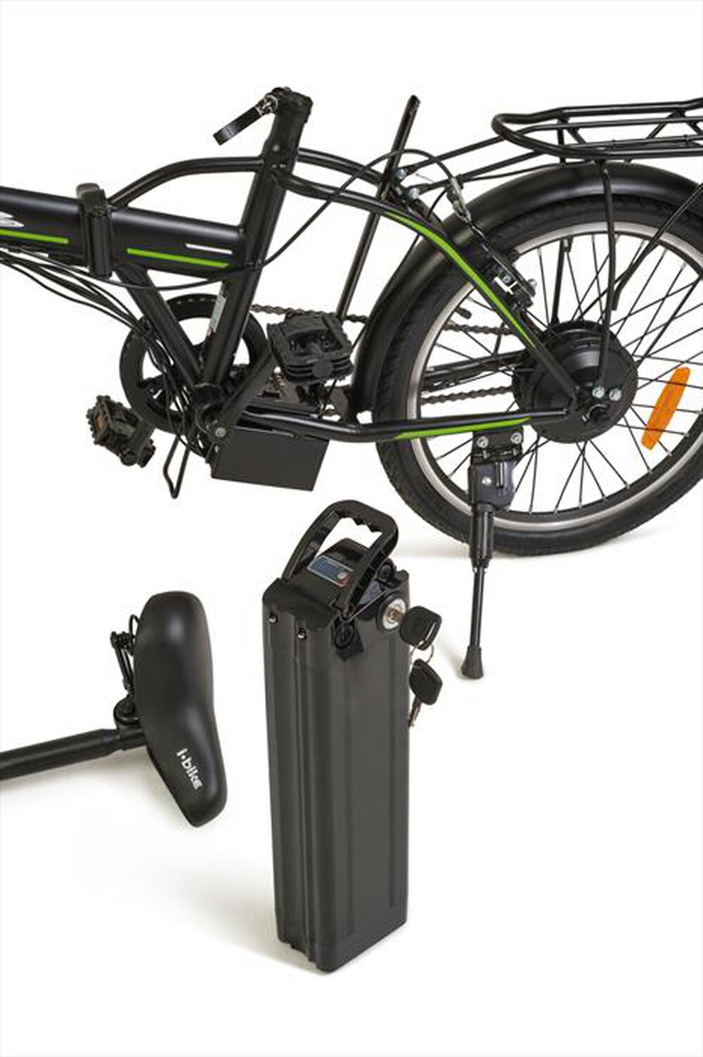"IBIKE - FOLD GREEN 21 ITA99-NERO / VERDE"