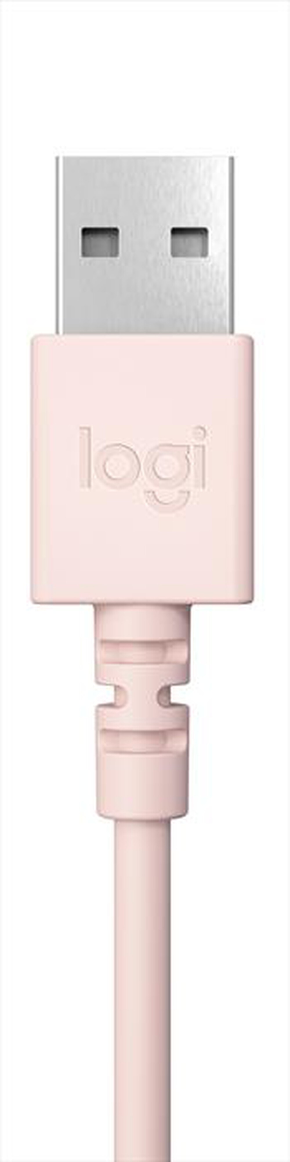 "LOGITECH - Cuffia con microfono H390-Rosa"