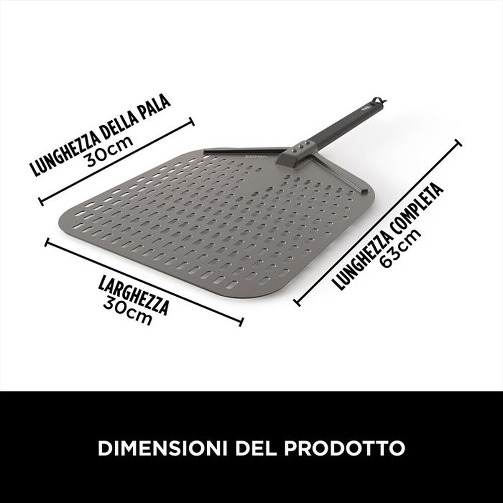 "NINJA - PALA PER PIZZA PER WOODFIRE-Nero"