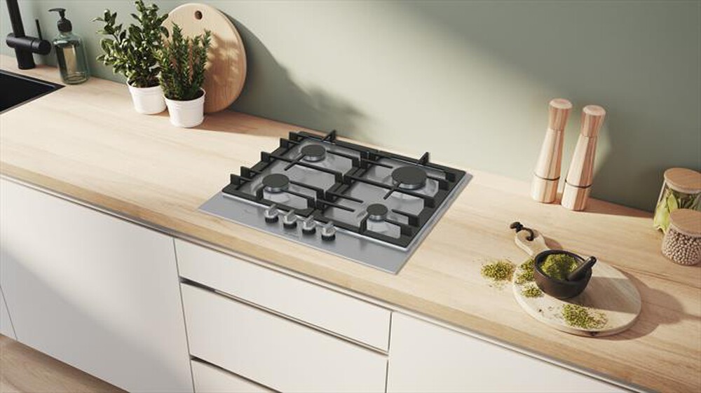 "BOSCH - Piano cottura a gas PCP6A5I90 58,2 cm-Inox"