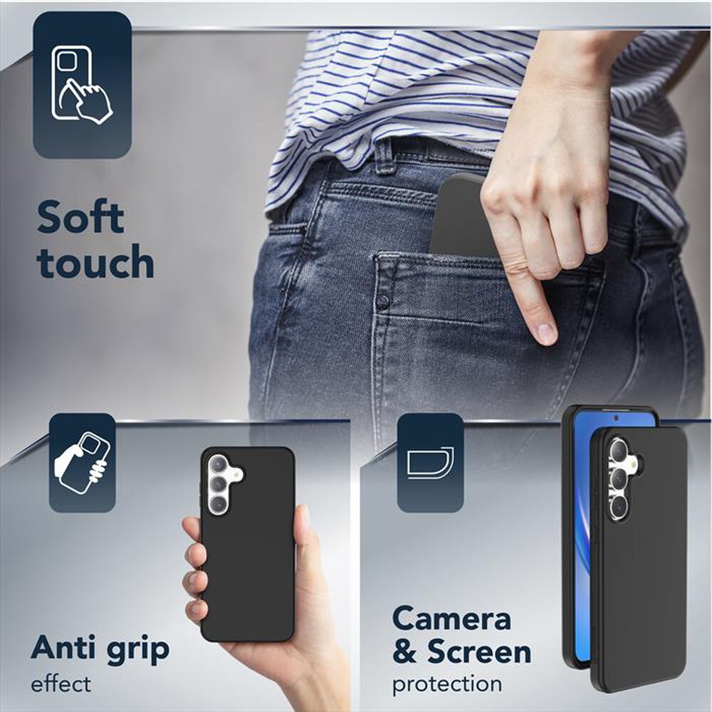 Immagine del prodotto CELLULARLINE - Cover SENSATION+ per GALAXY S25 FE-Nero