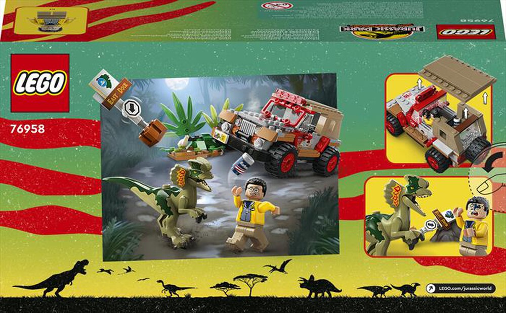 Immagine del prodotto LEGO - JURASSIC WORLD L&rsquo;agguato del Dilofosauro - 76958