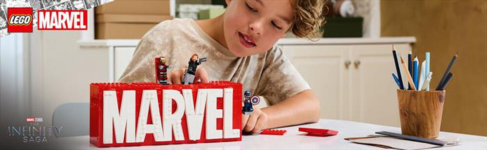 Immagine del prodotto LEGO - SUPER HEROES MARVEL Logo e Minifigure MARVEL 76313