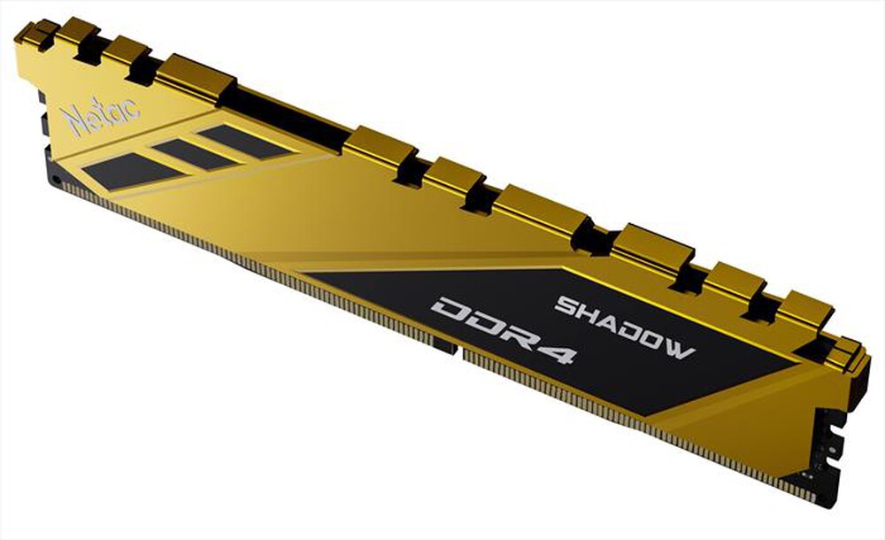 "NETAC - SHADOW DDR4-3200 16G C16 YELLOW U-DIMM 288-PIN-GIALLO"