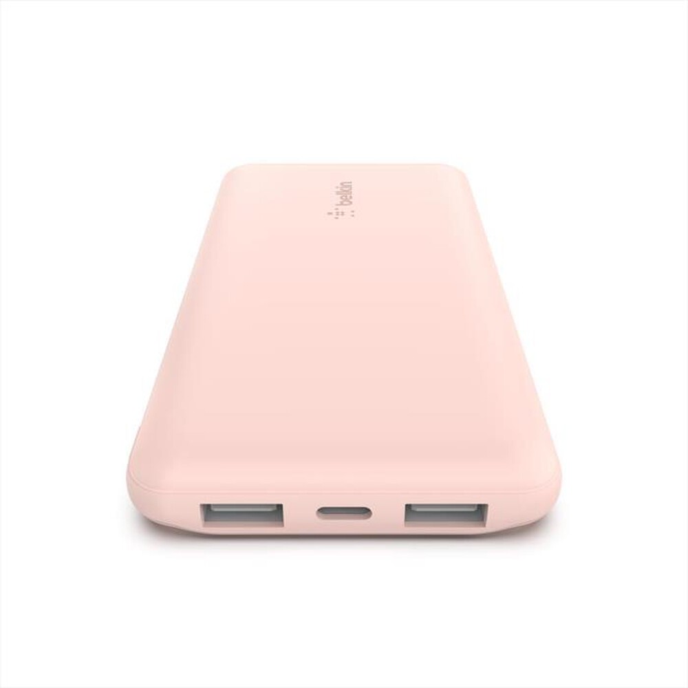 "BELKIN - POWERBANK 10K CON CAVO USB-A USB-C - ROSA-Rosa"