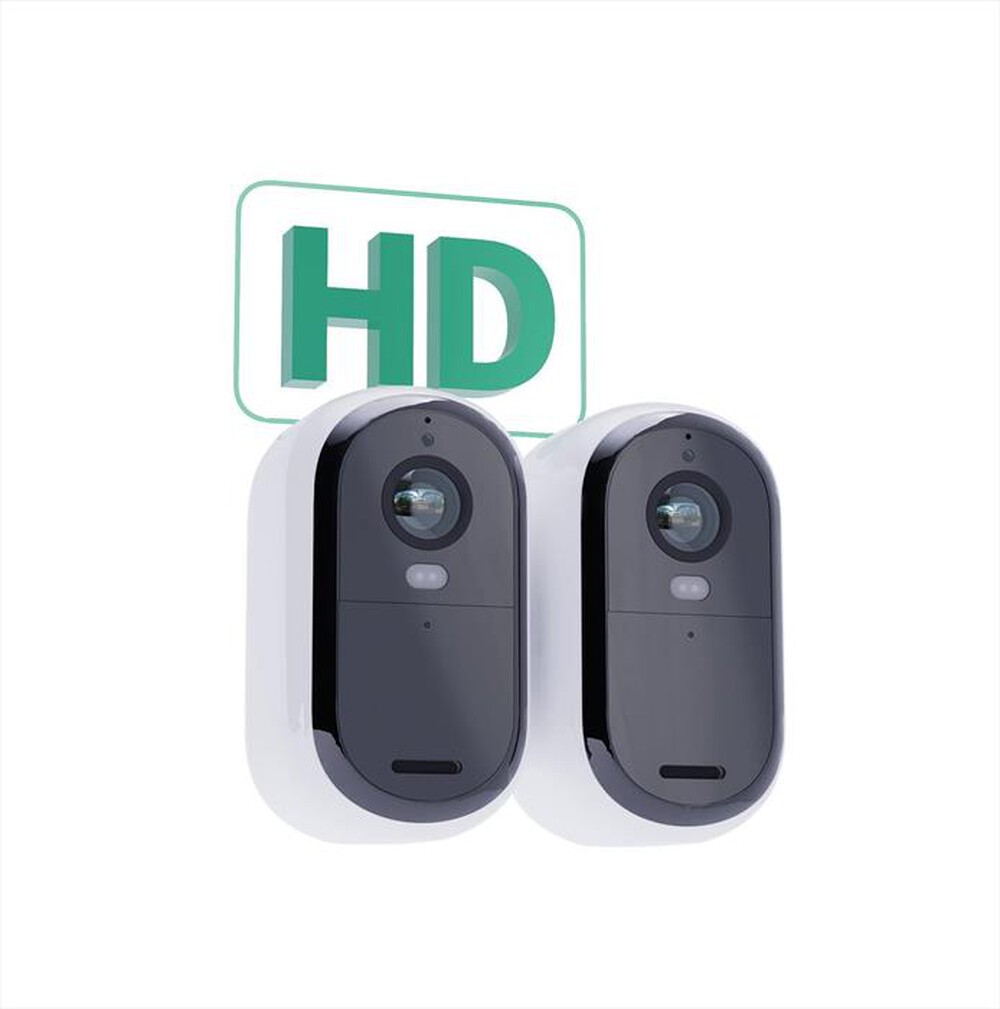 "ARLO - Telecamera WiFi esterno senza fili ESSENTIAL 2 XL-Bianco/Nero"