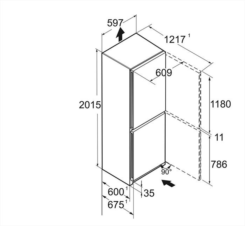 "LIEBHERR - Frigorifero combinato CNSDD 5723-20 Classe D-Acciaio SmartSteel / Silver"