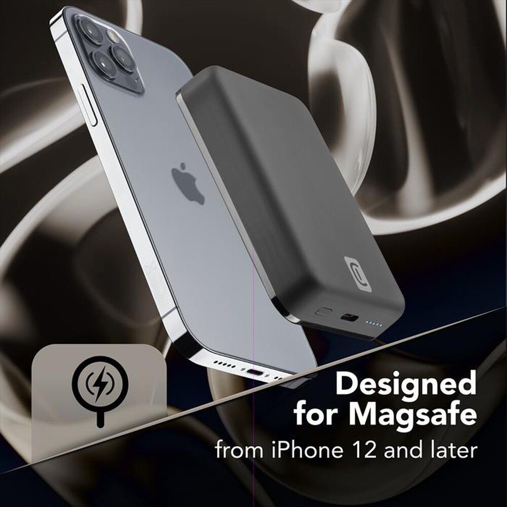 Immagine del prodotto CELLULARLINE - Powerbank PBMAGSF10000WIRK-Nero
