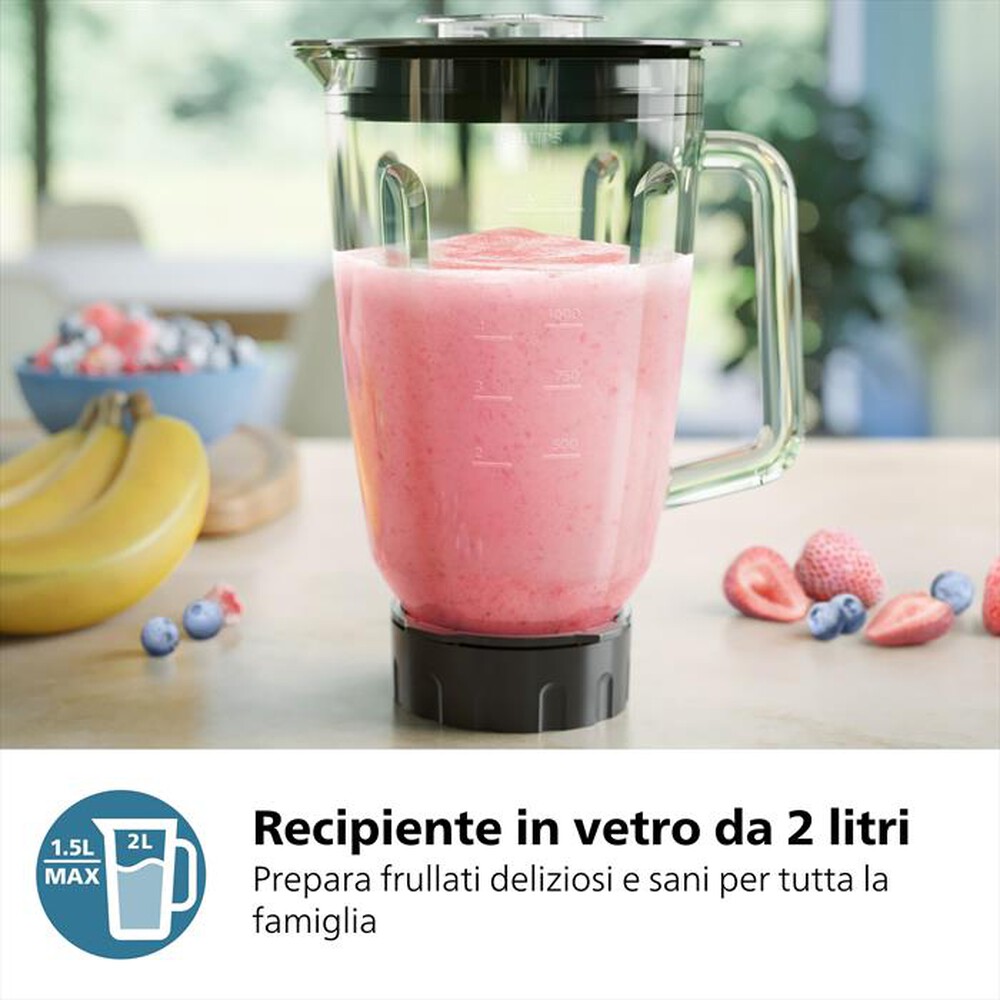 "PHILIPS - Frullatore SERIE 3000 HR2291/01-Nero"