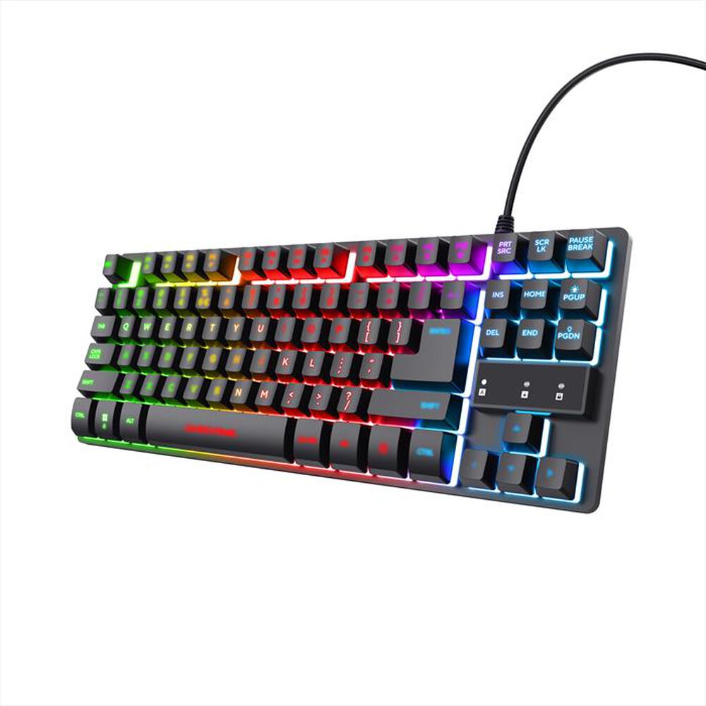 "TRUST - GXT833 THADO TKL KEYBOARD IT-Black - Illuminated"