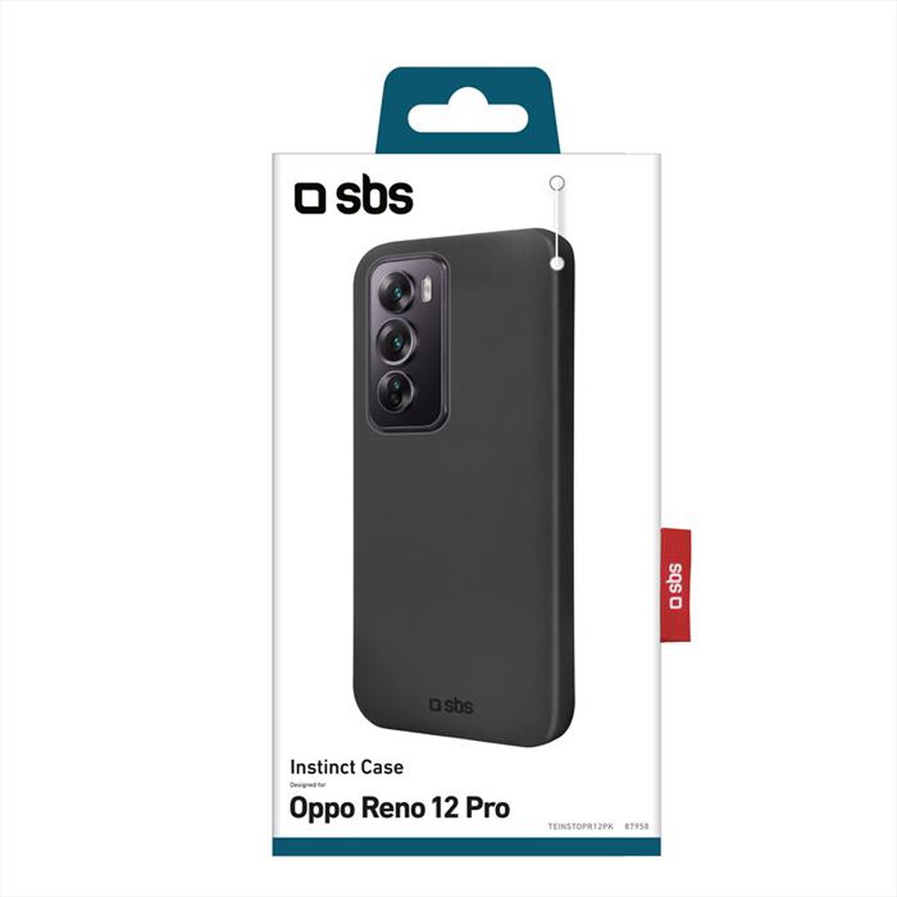 "SBS - Cover Instinct TEINSTOPR12PK per Oppo Reno 12 Pro-Nero"