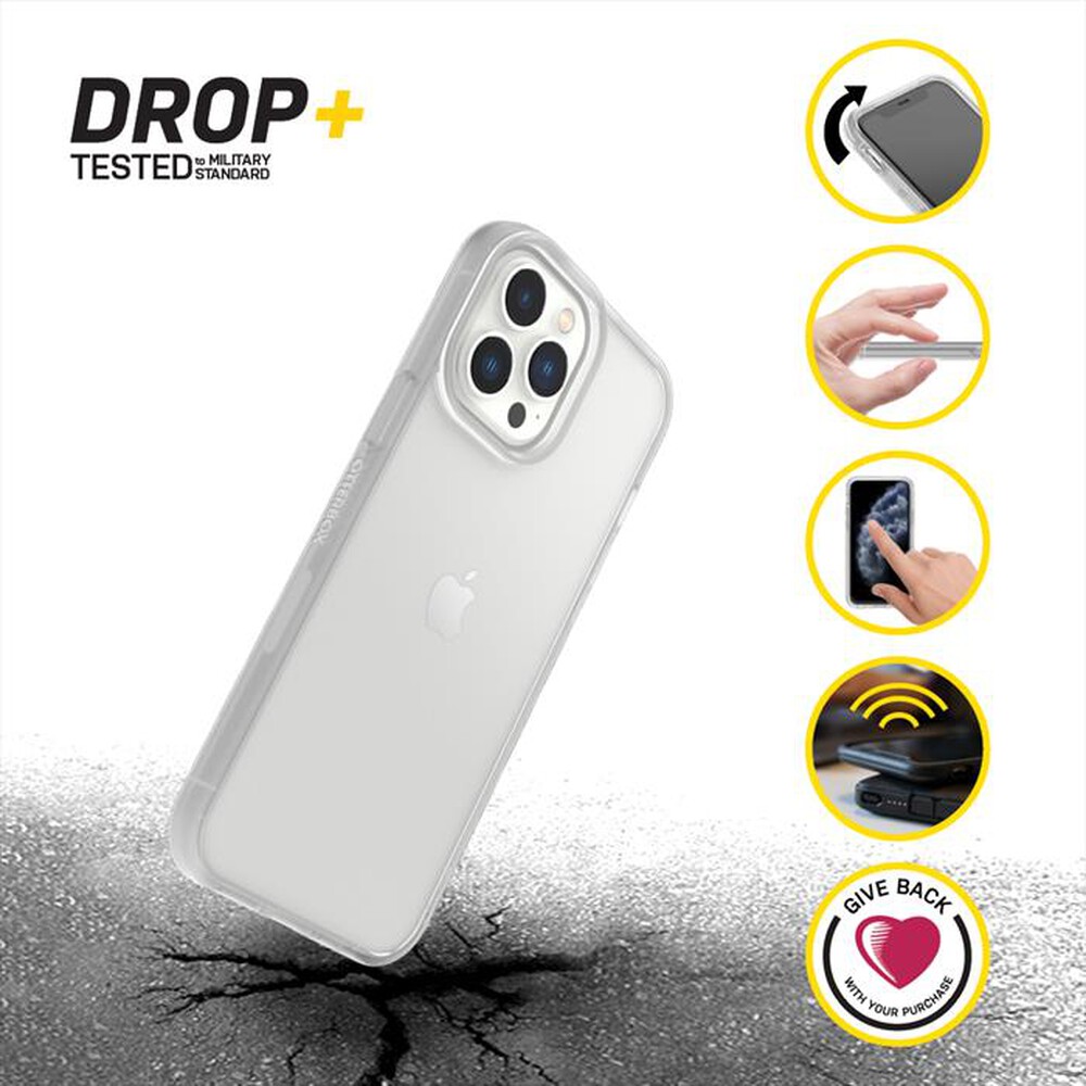 "OTTERBOX - REACT - CUSTODIA IPHONE 13 PRO MAX/12 PRO MAX-trasparente"