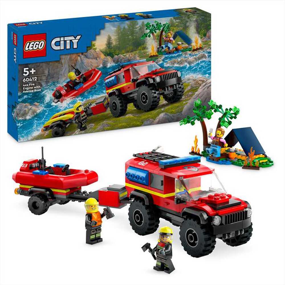 Immagine del prodotto LEGO - CITY Fire Fuoristrada antincendio e gommone 60412