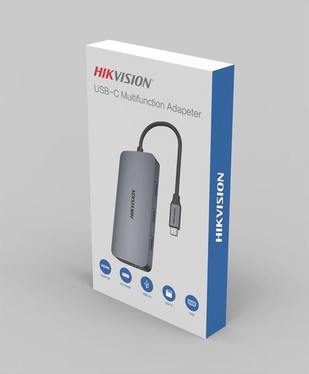 Immagine del prodotto HIK VISION - STORAGE USB-C HS-HUB-DS801-GRIGIO