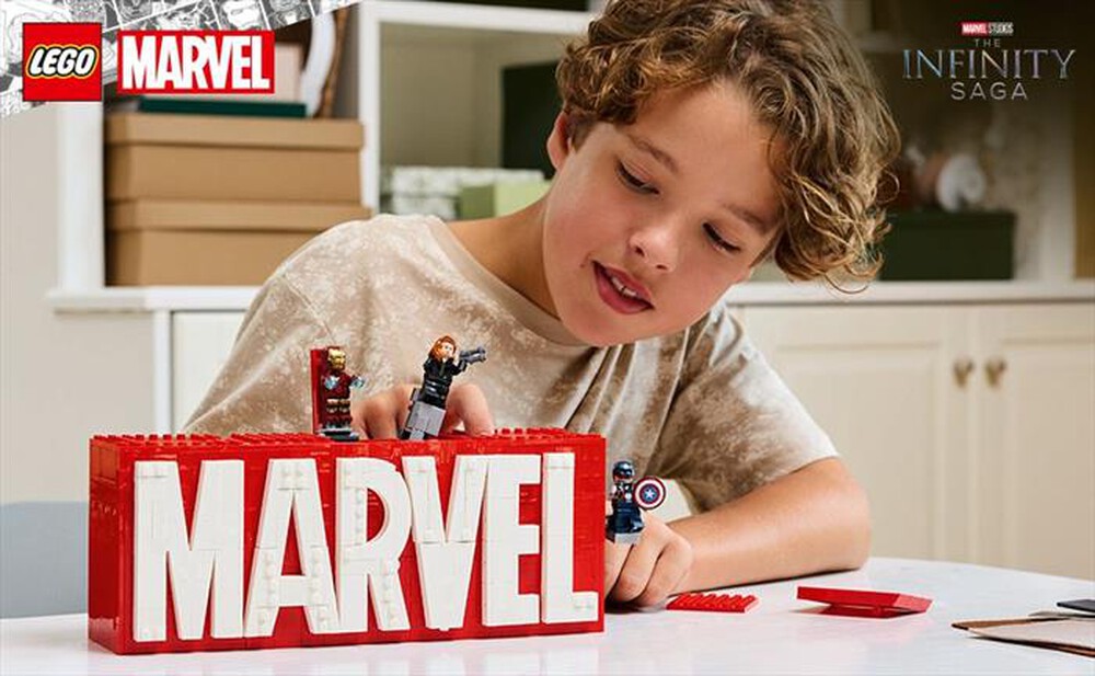 Immagine del prodotto LEGO - SUPER HEROES MARVEL Logo e Minifigure MARVEL 76313