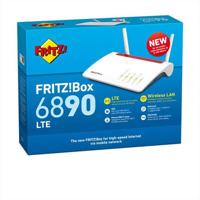 FRITZ! - FRITZ!BOX 6890 LTE-Bianco/Rosso