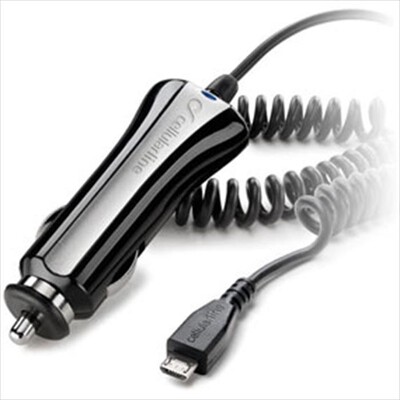 CELLULARLINE - Caricabatterie da auto Micro USB-Nero