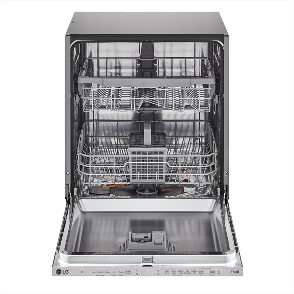 "LG - Lavastoviglie QUADWASH DB242TX Classe D 14 coperti-Acciaio inossidabile"