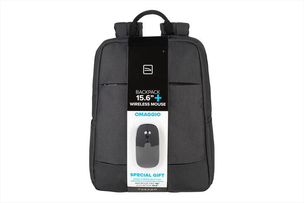 Immagine del prodotto TUCANO - Zaino BACKPACK+MOUSE - BUNDLE laptop fino a 15.6"-Grigio