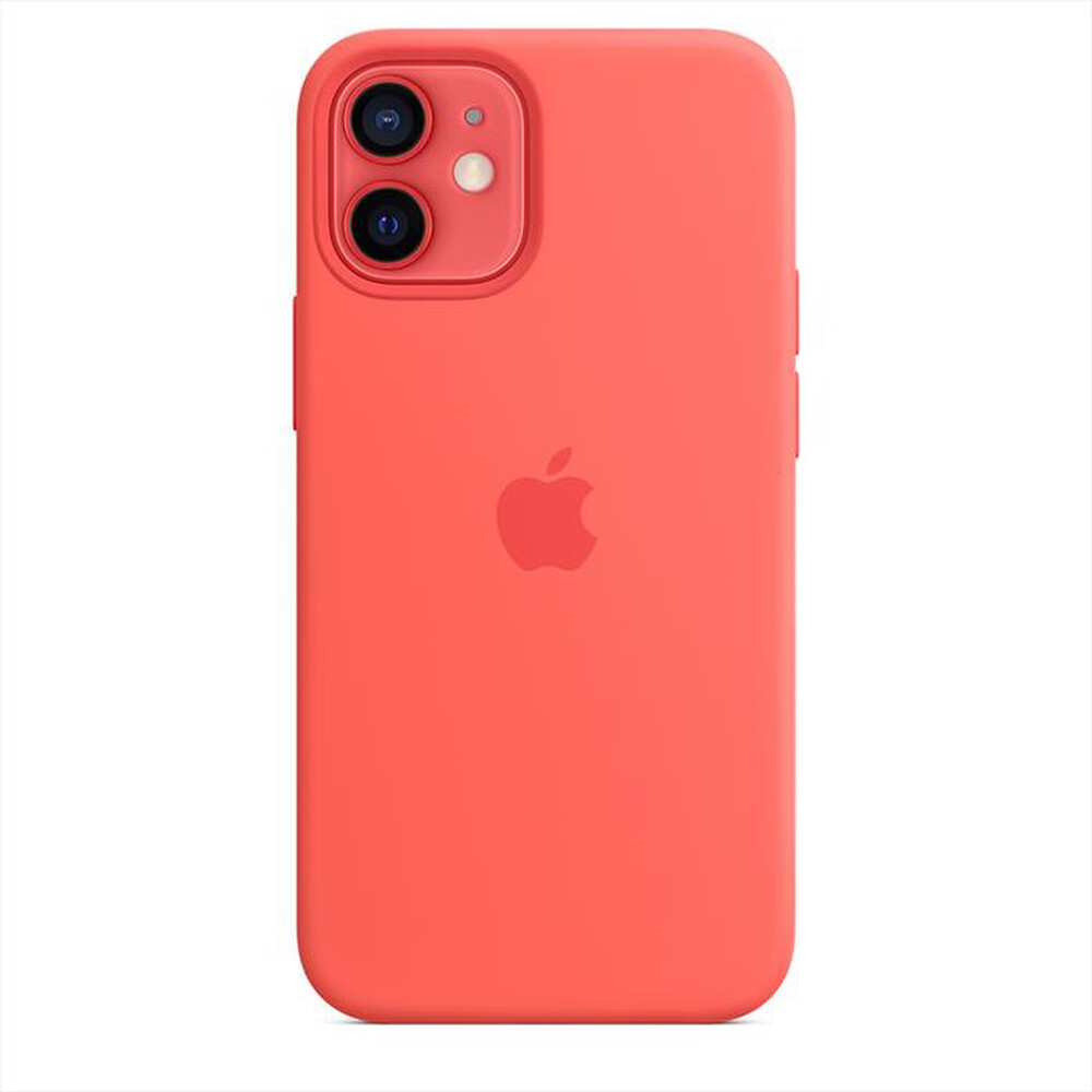 "APPLE - Custodia MagSafe in silicone per iPhone 12 Mini-Rosarancio"