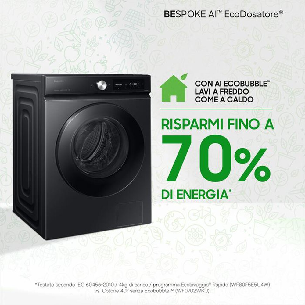 Immagine del prodotto SAMSUNG - Lavatrice WW90DB7U94GBU3 9 Kg Classe A-NERO