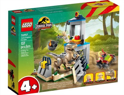 LEGO - JURRASIC WORLD La fuga del Velociraptor - 76957-Multicolore