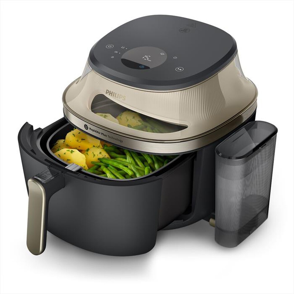 Immagine del prodotto PHILIPS - AIRFRYER SERIE 5000, 7.2L COTTURA VAPORE NA543/00-Nero/Champagne