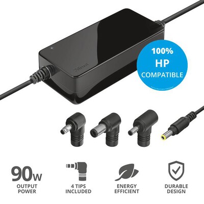 TRUST - MAXO HP 90W LAPTOP CHARGER-Black