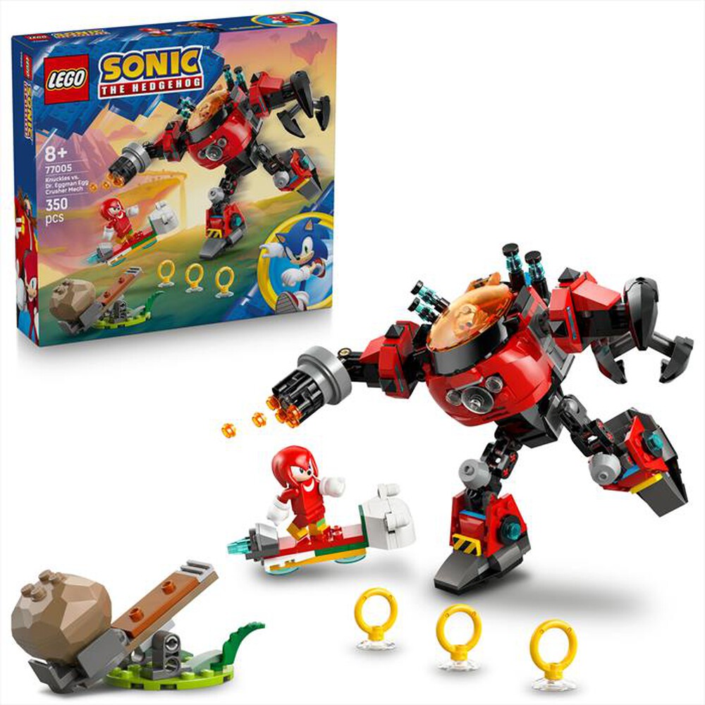 Immagine del prodotto LEGO - SONIC Knuckles Mech Egg Crusher Dr. Eggman 77005