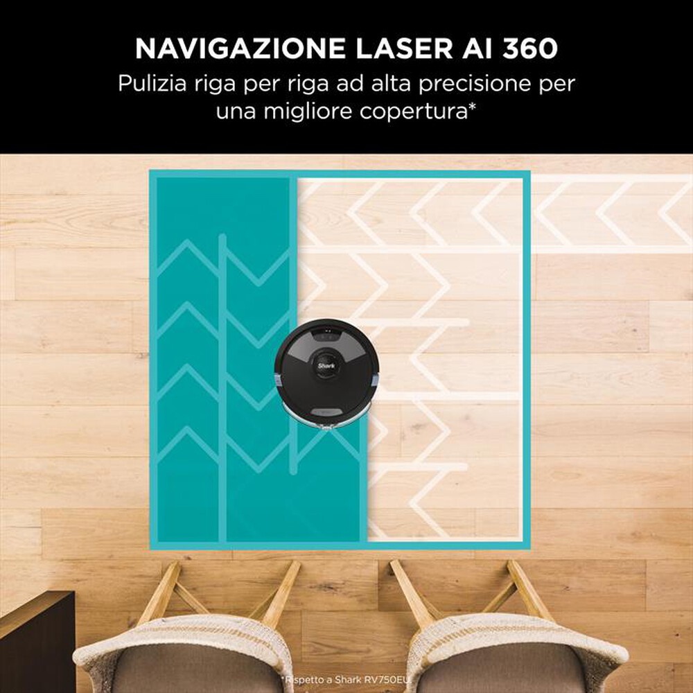 "SHARK - Robot aspirapolvere-lavapavimenti RV2600WSEU-nero"
