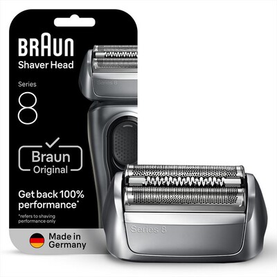 BRAUN - Testina di Ricambio ORIGINALE MALHRREMKP 83M-GRIGIO