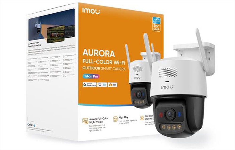 Immagine del prodotto IMOU - Videocamera di sorveglianza da esterno Titan Pro-BIANCO