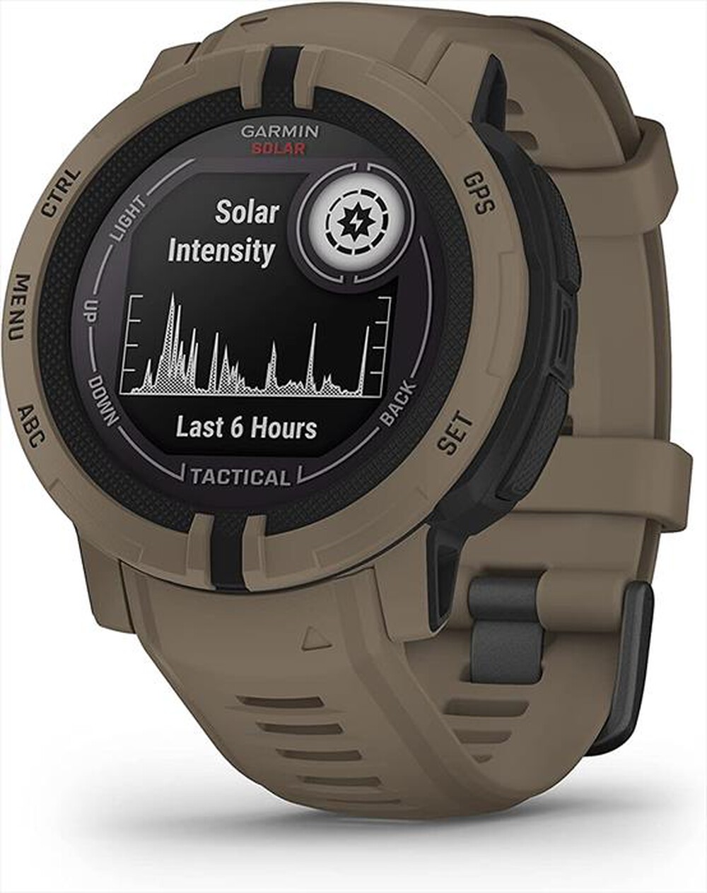 "GARMIN - Smart Watch Instinct 2 Solar - Tactical-Coyote Tan"
